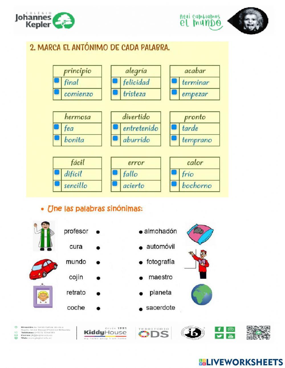 Guía de estudios  lenguaje 1 4to de básica