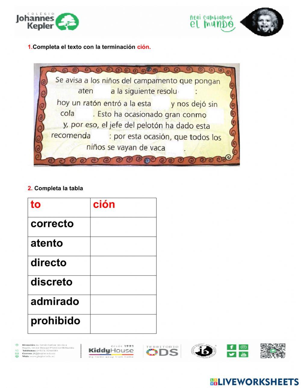 Guía de estudios  lenguaje 1 4to de básica
