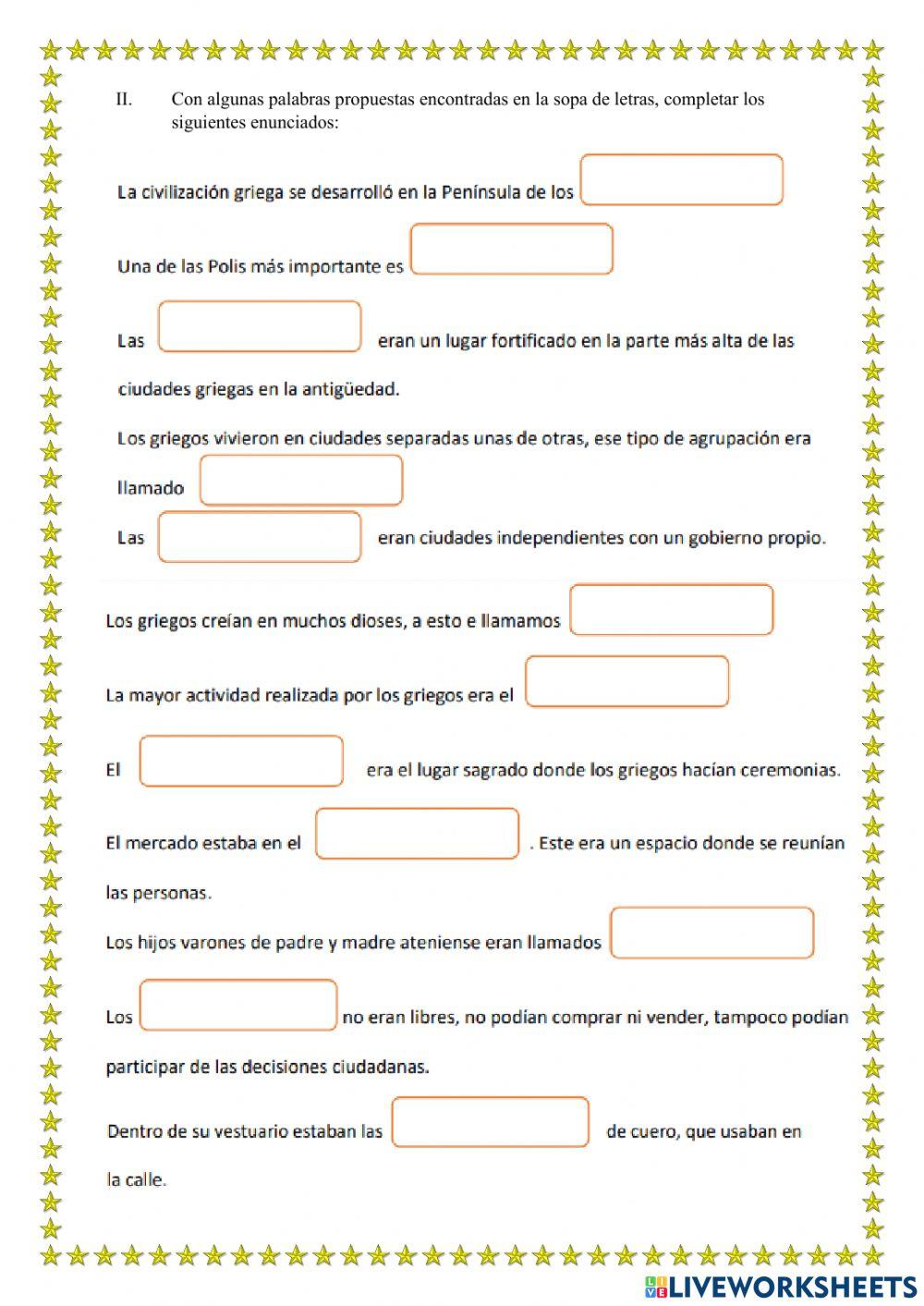 Taller civilizaciones antiguas