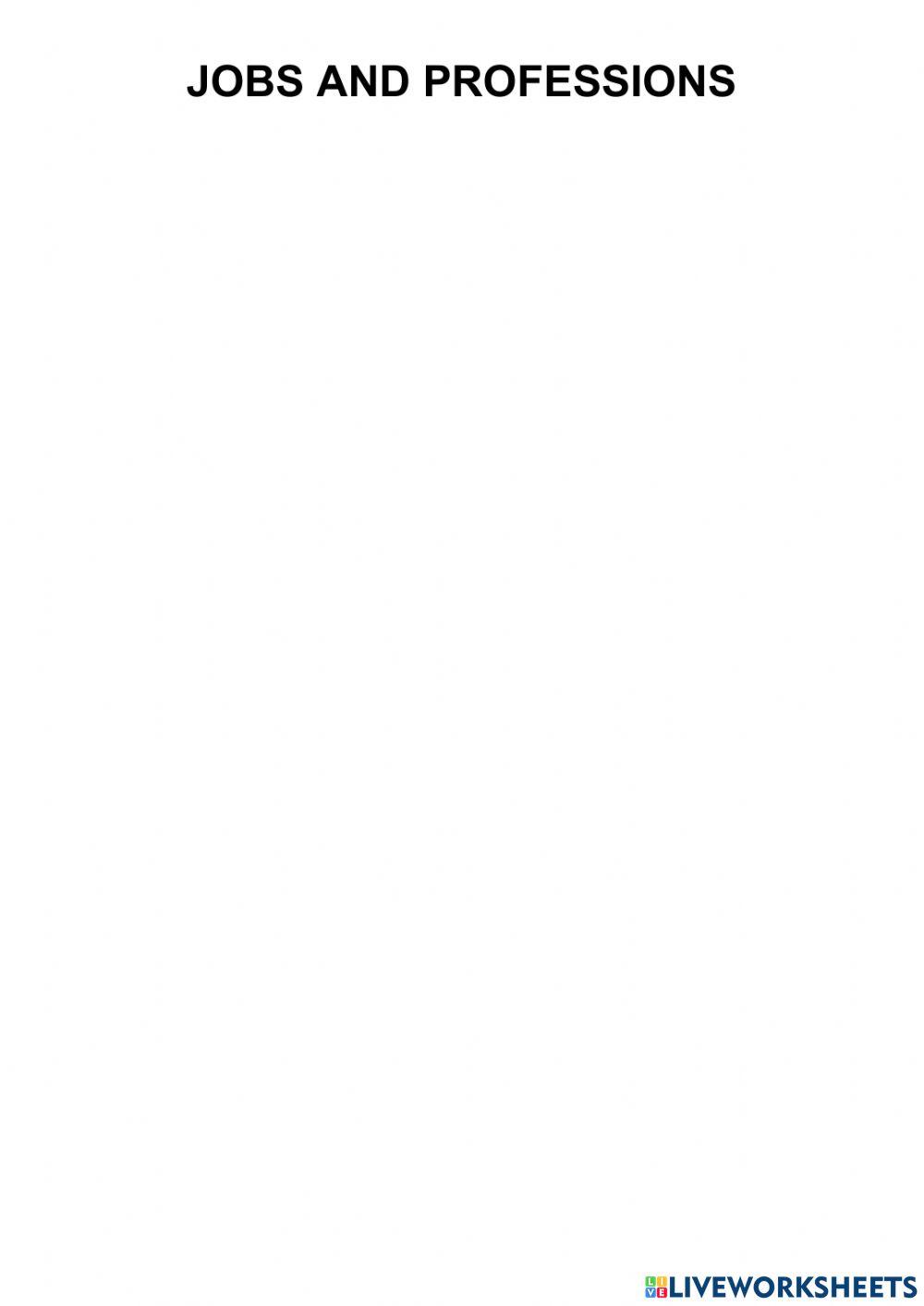 Jobs and professions