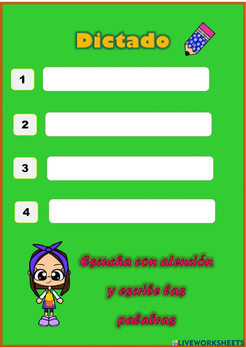 Dictado del fonema M