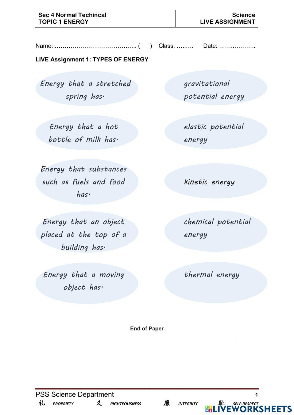 live assignment 1 types of energy-all