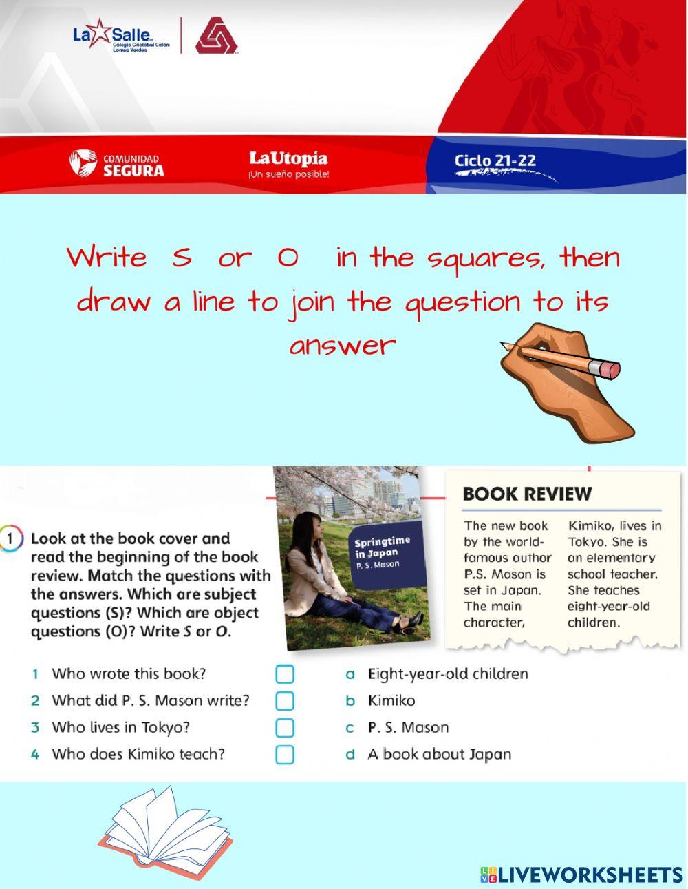 Subject and object questions