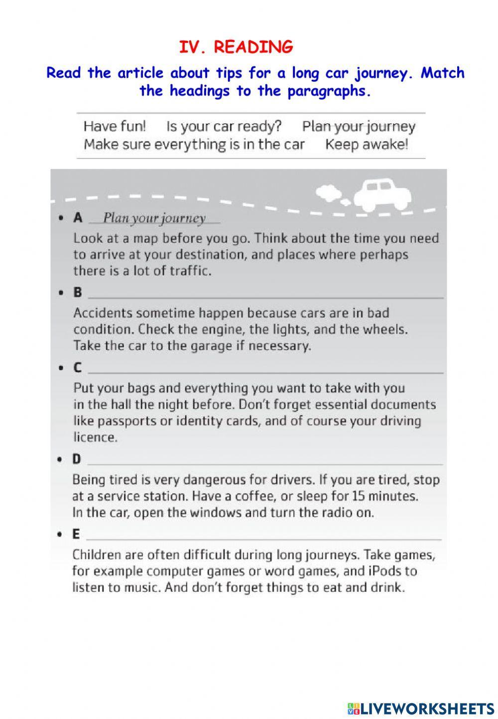 U2C: After 300 metres, turn left