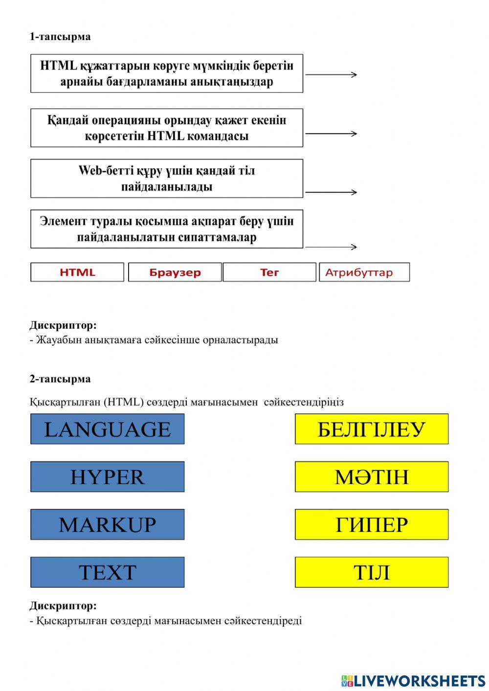 HTML (аш ти эм эл) web (веб)-сайттарын әзірлеу әдістері