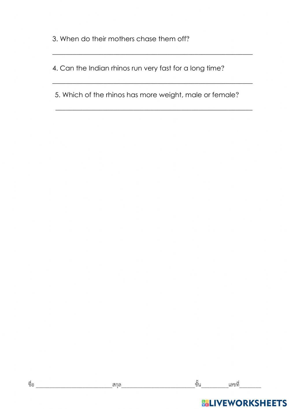 Animals Word Search :Wild Animals