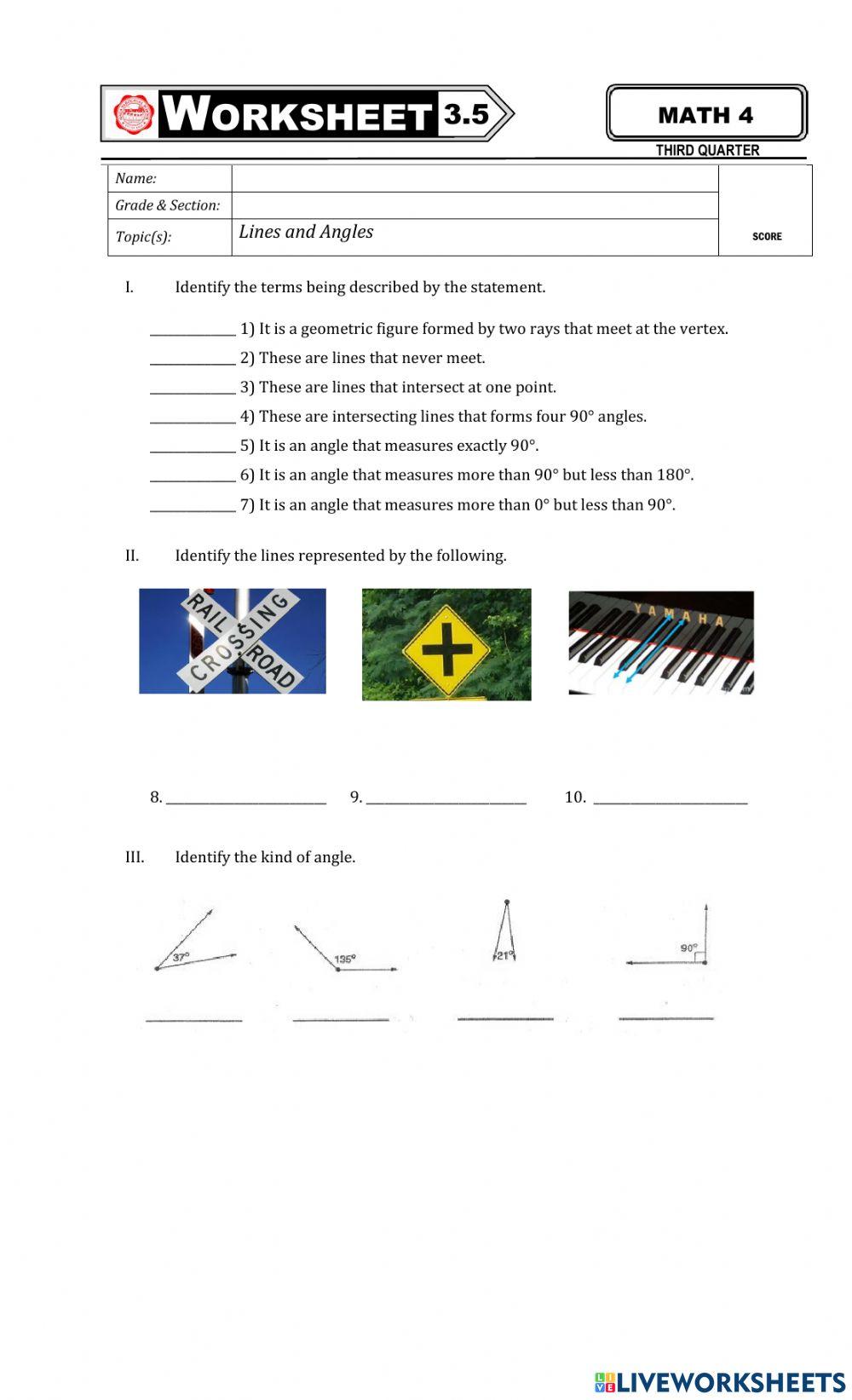 Math4 worksheet 3.5