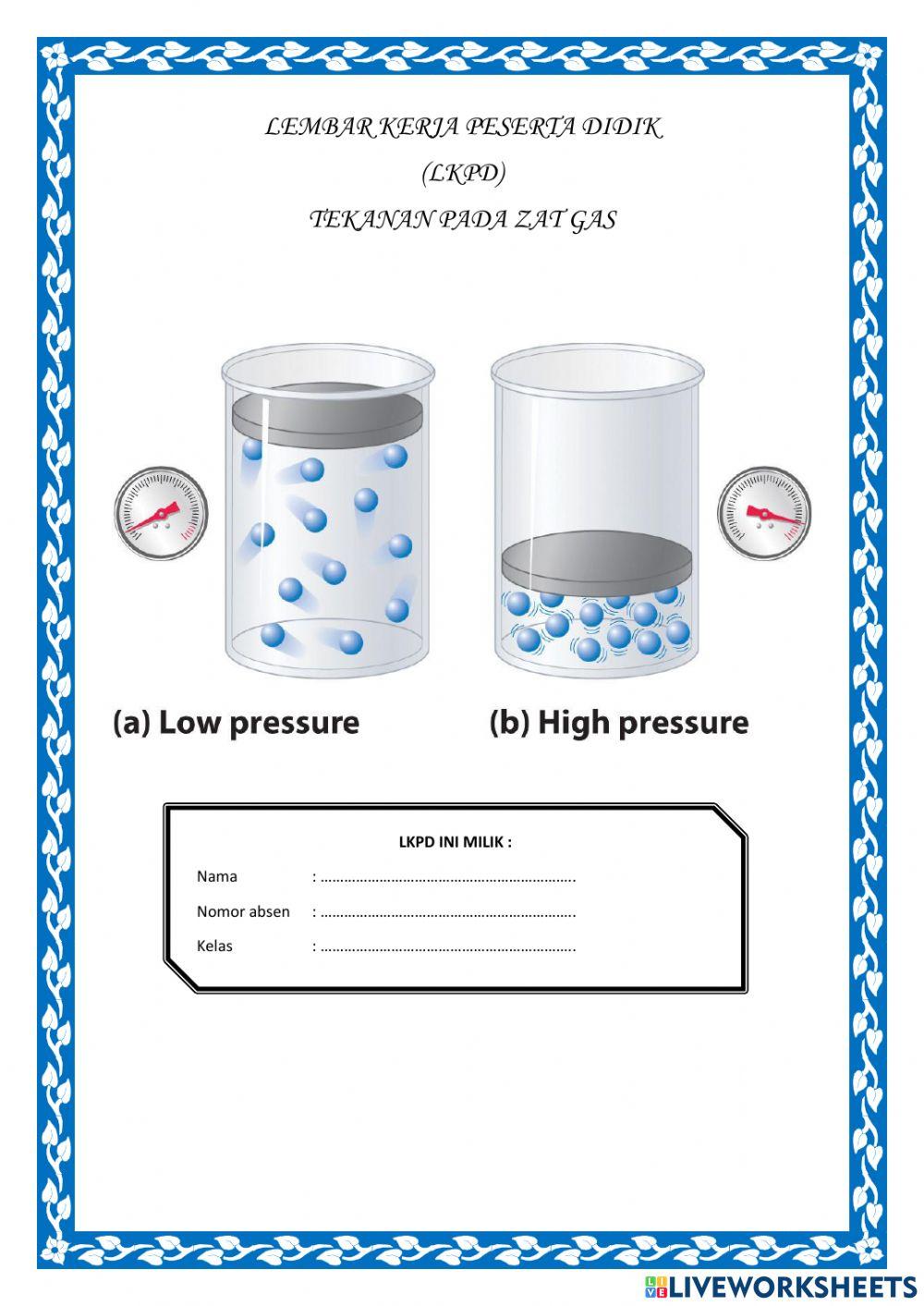 LKPD tekanan Pada zat Gas