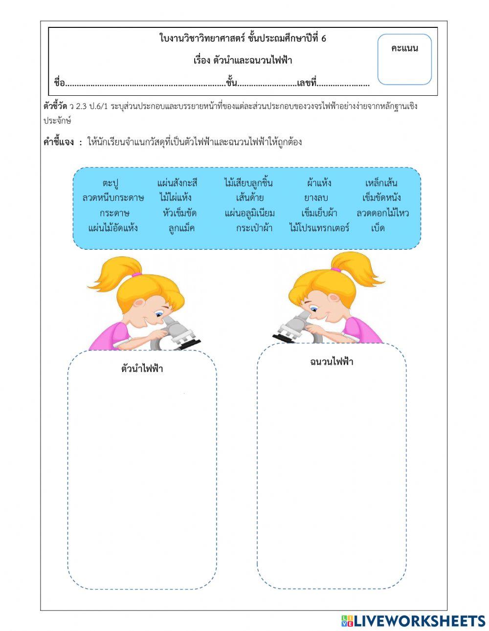ฉนวนและตัวนำไฟฟ้า