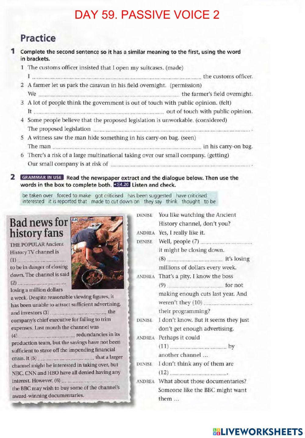 G8 Day 59 Passive voice 2