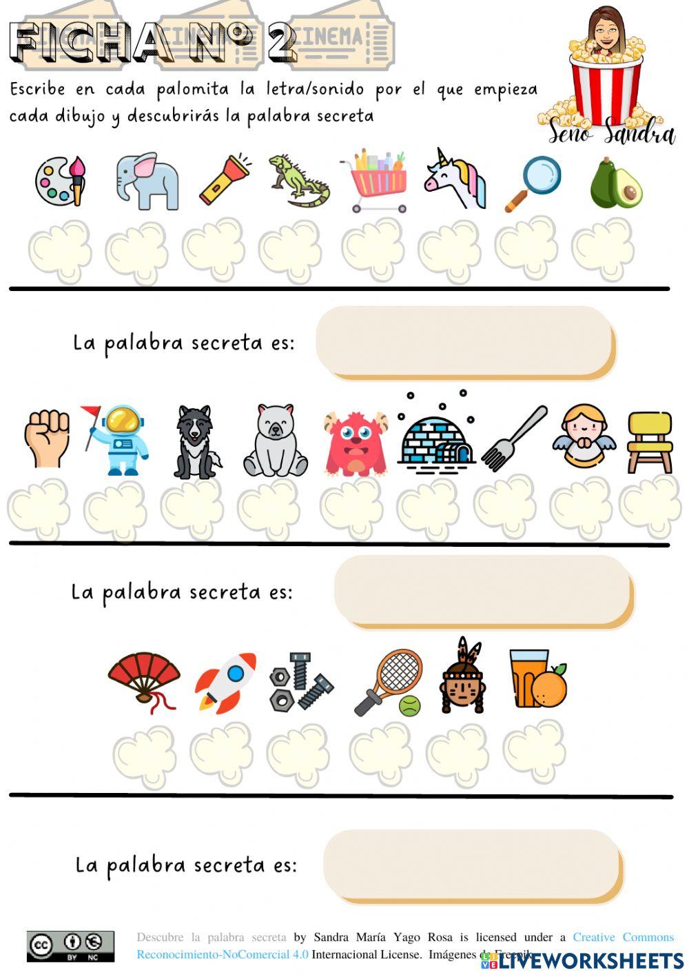 Ficha 2 . La palabra secreta