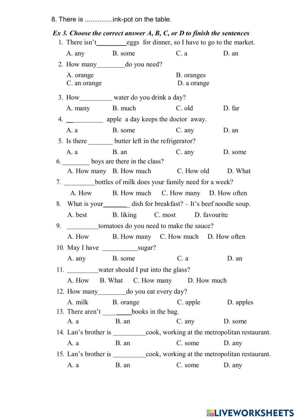 A-an-some-any-much-many