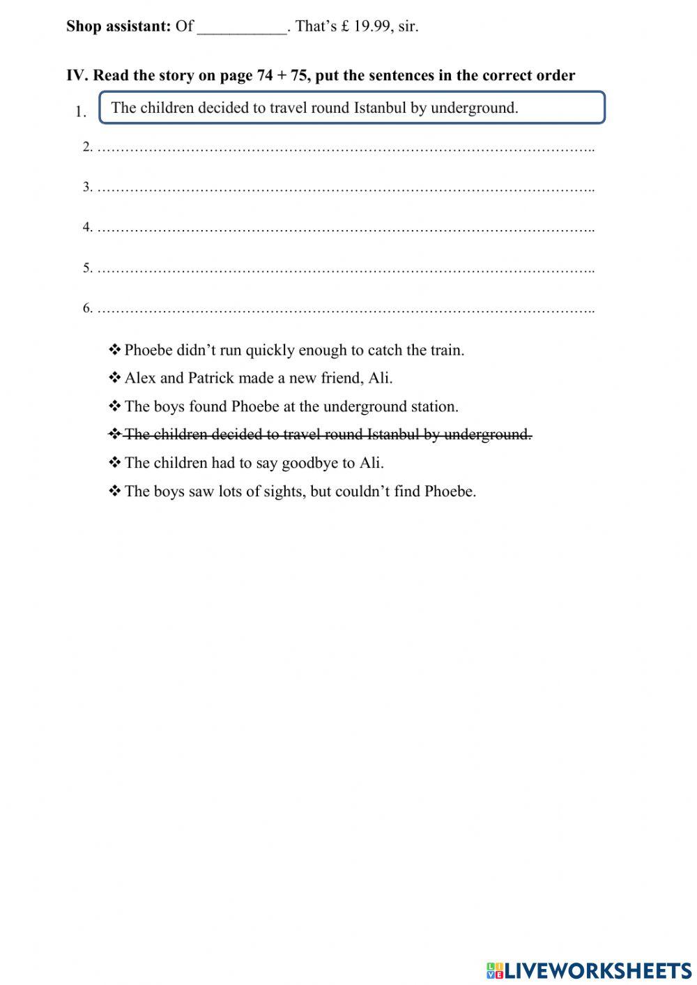 Worksheet 19.01.2022