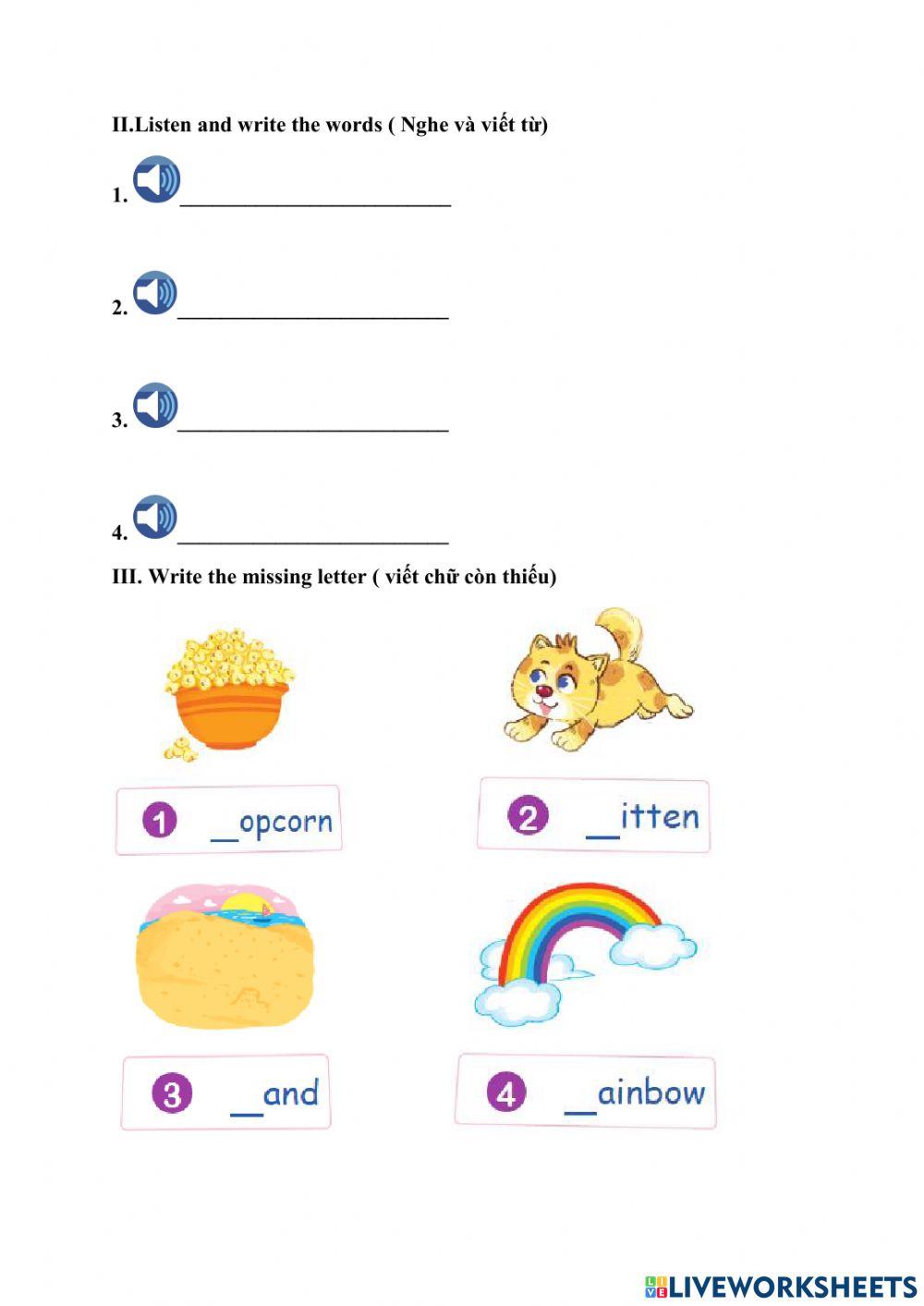 The first semester test grade 2.