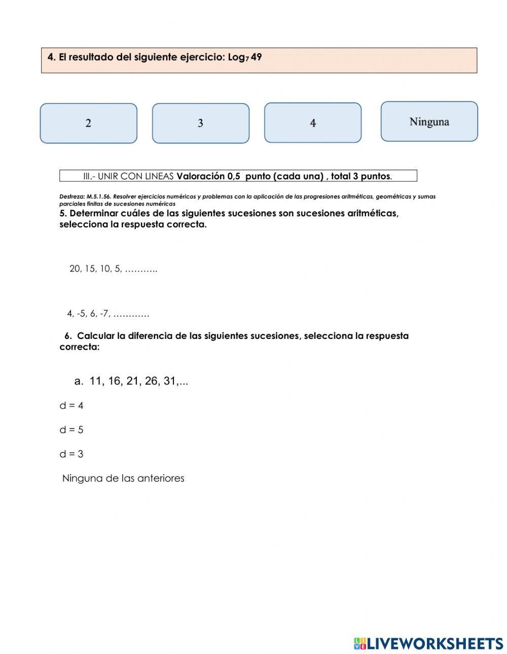 Taller acumulativo matemática segundo bgu iip iq