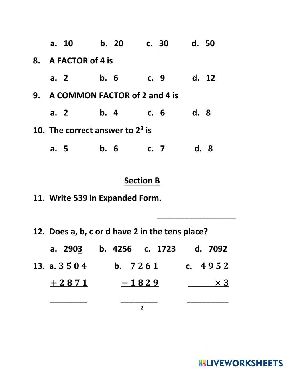 4. Number Theory
