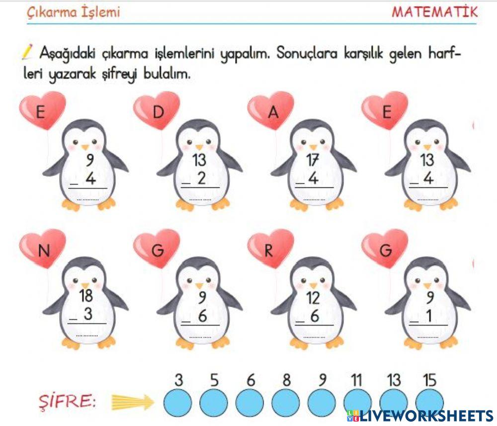 Çıkarma İşlemi̇