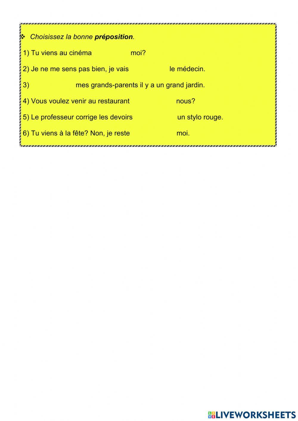 Exercice de révision