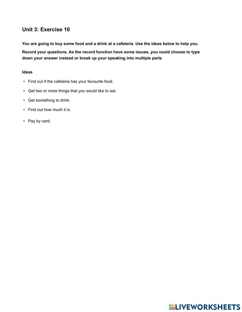 Mindset Foundation - Languague Builder Skills Modules - Unit 3 Ex10