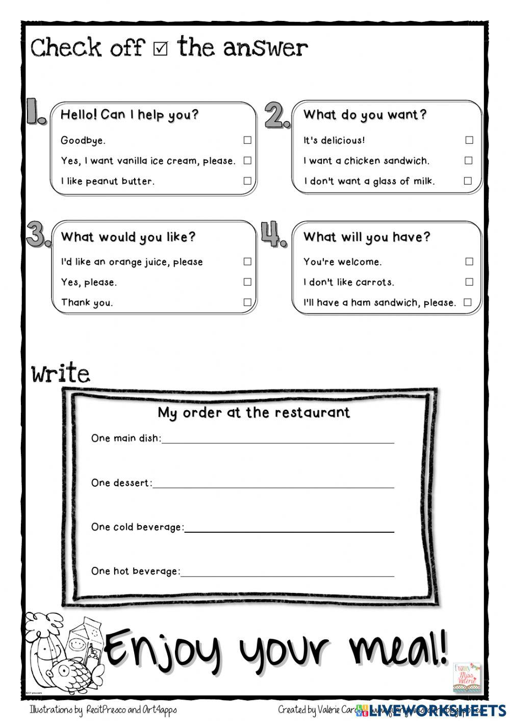 food evaluation gr.4-5