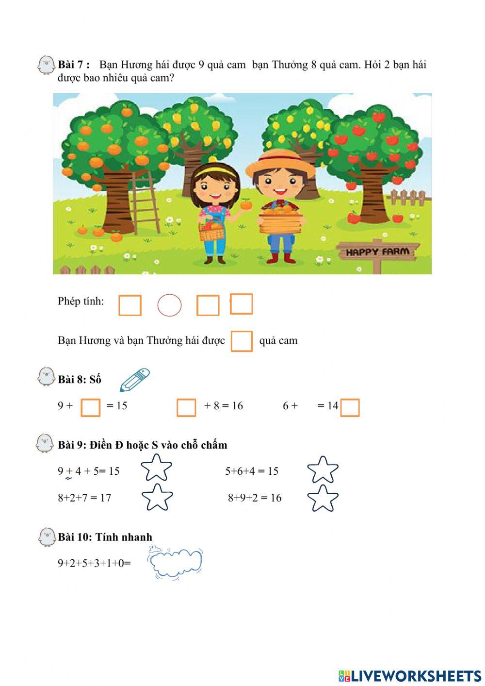 PHIẾU BÀI TẬP CUỐI TUẦN TOÁN LỚP 2 - TUẦN 4