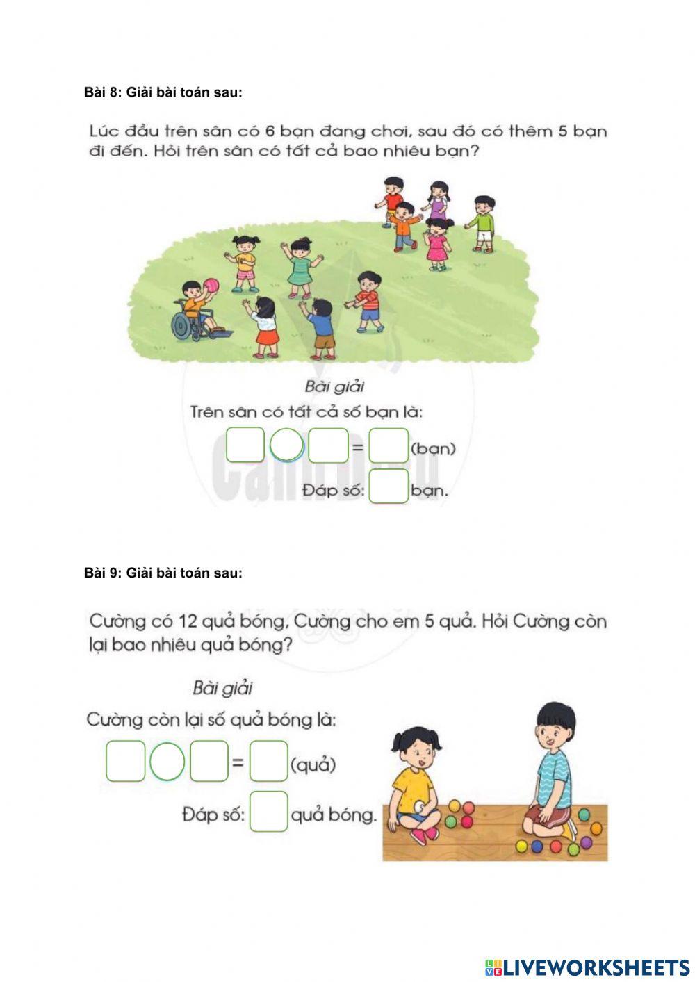 PHIẾU BÀI TẬP CUỐI TUẦN TOÁN LỚP 2 - TUẦN 7