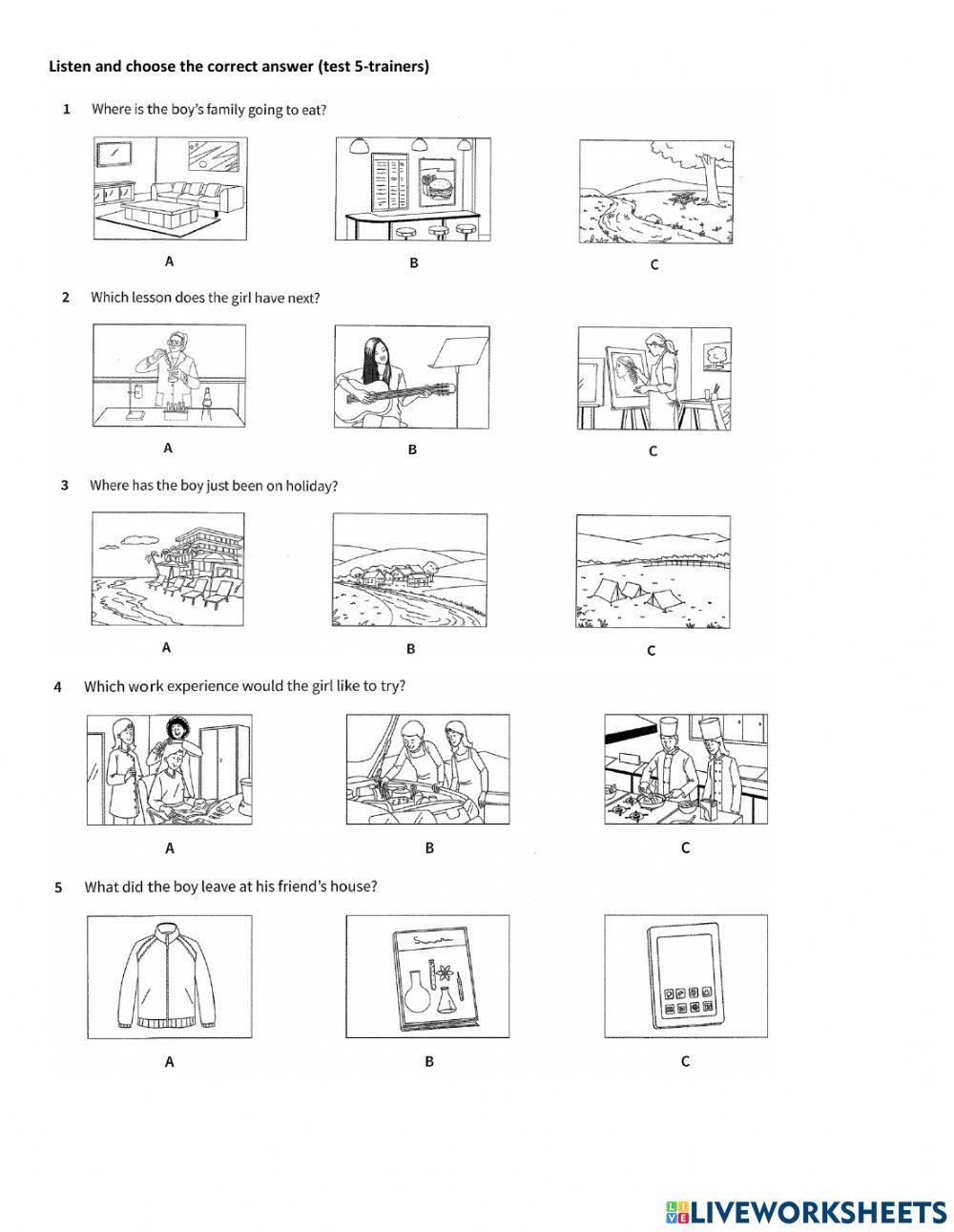 Complete pet - unit 6 - listening