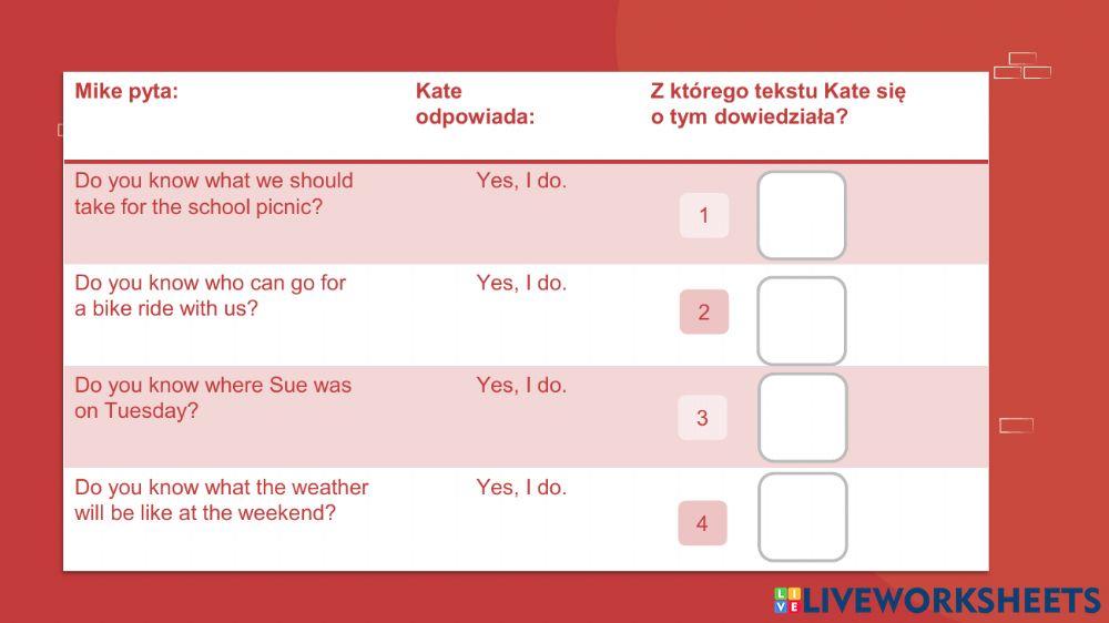 Reading comprehension 4