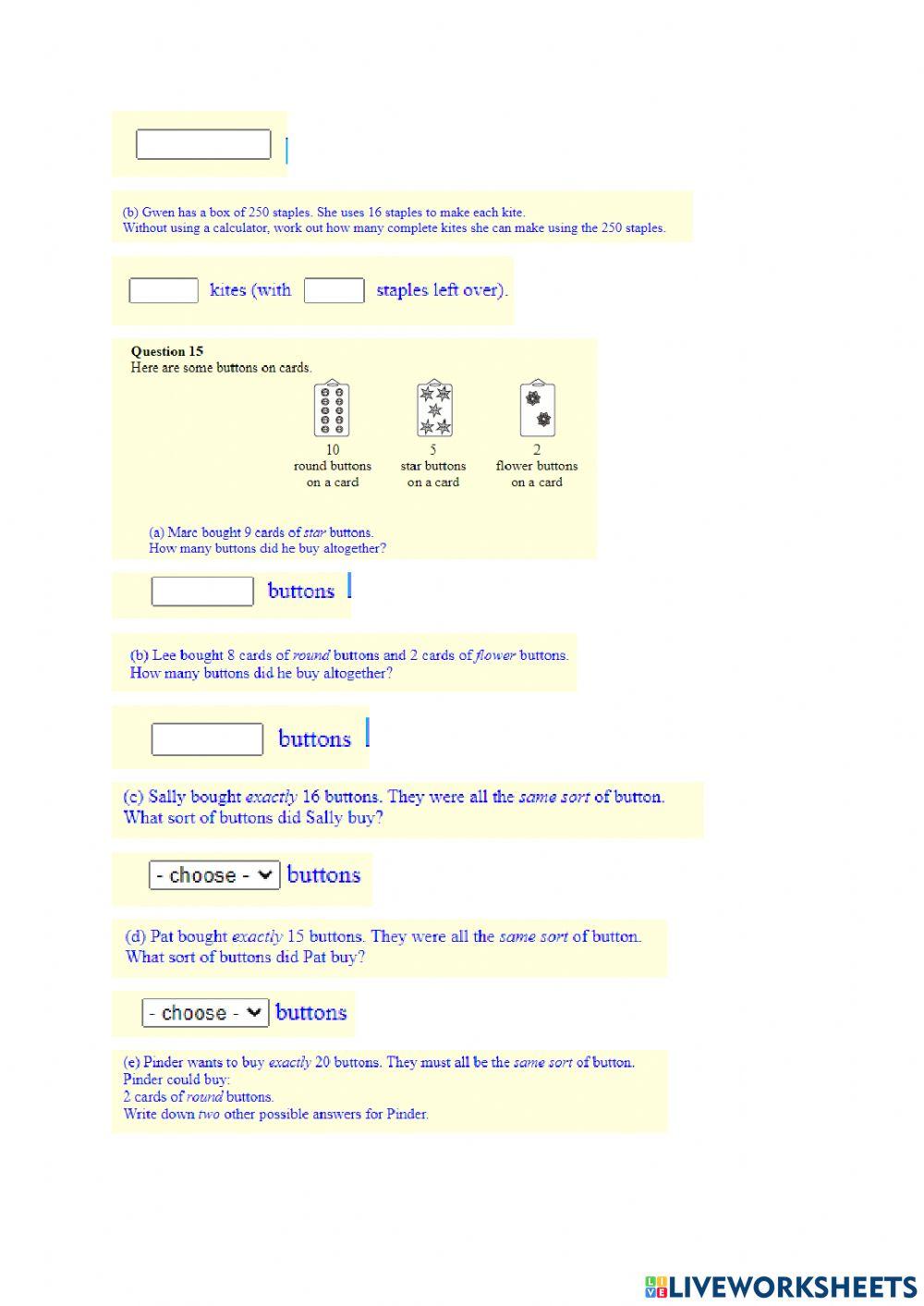 Unit 2 Section 3 : Multiplication and Division