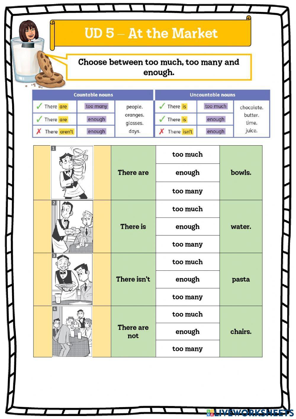 6º UD 5 At the Market Ficha 10