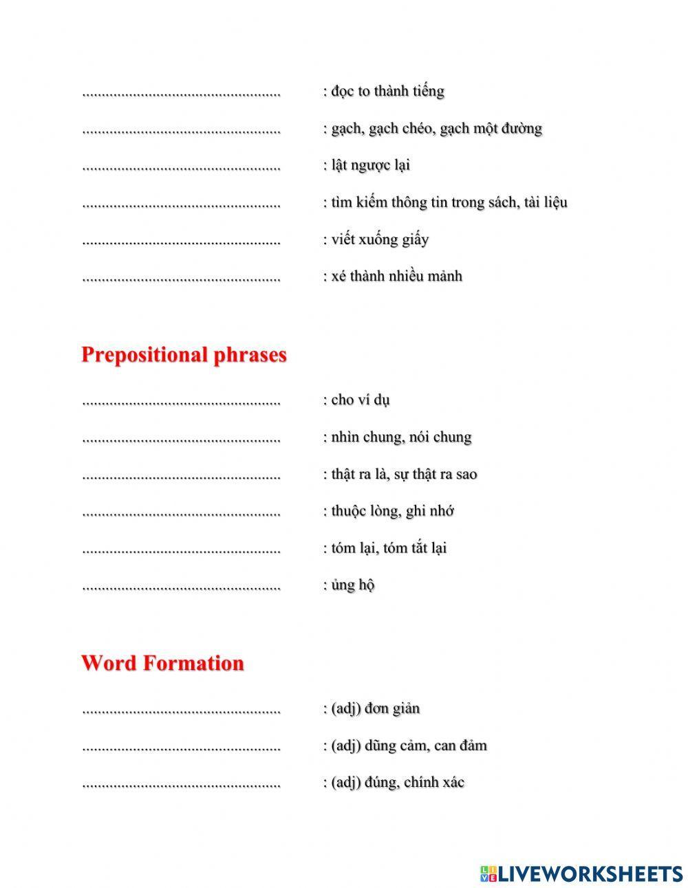 Unit 6 b1 destination