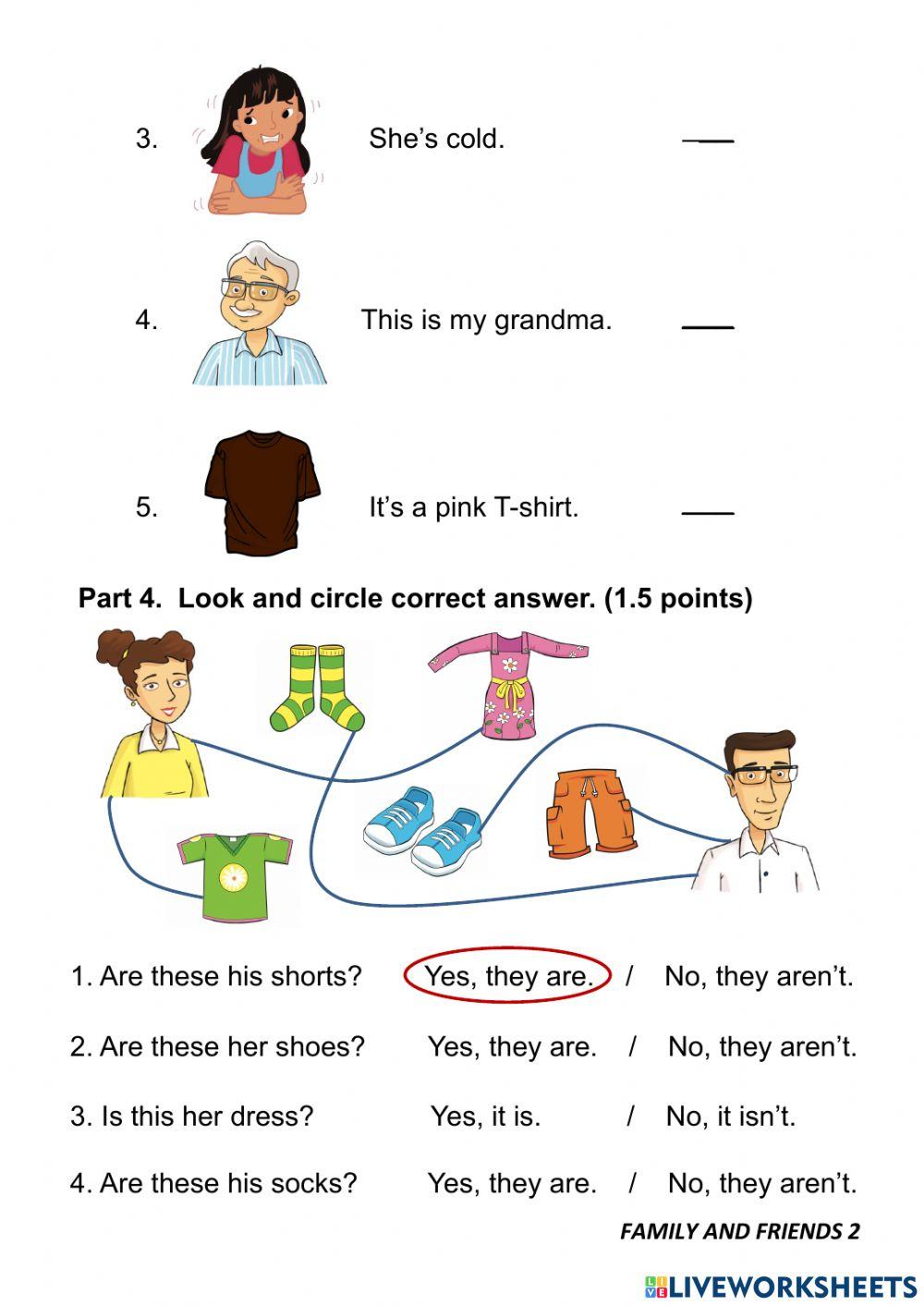 Regular Test - Family and Friends 2 - Summative