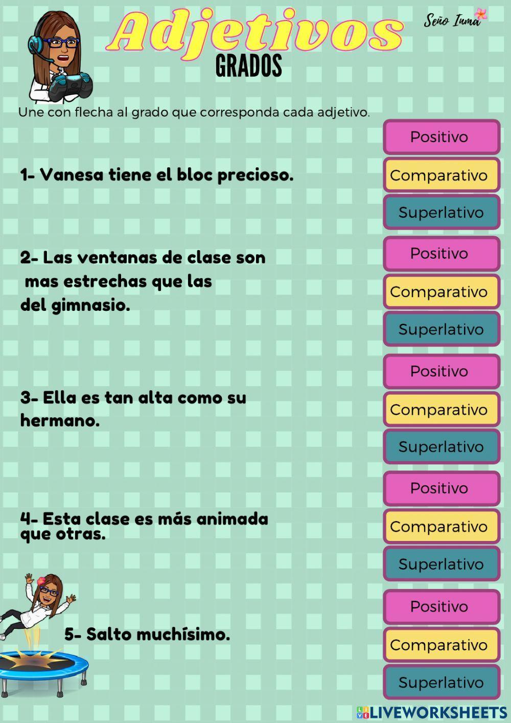 Grados de los adjetivos