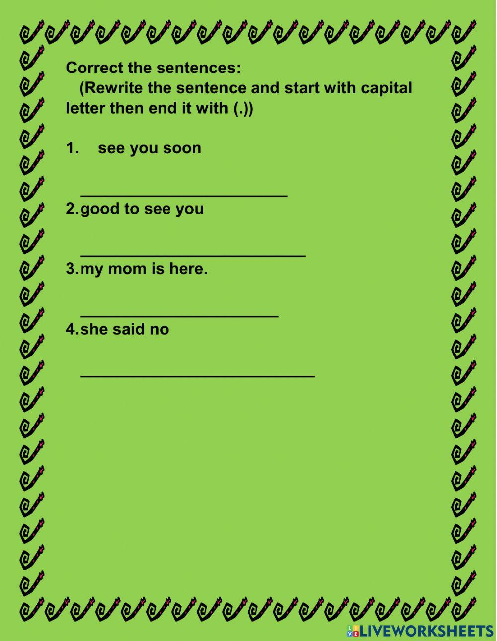 Our- good worksheet | Live Worksheets