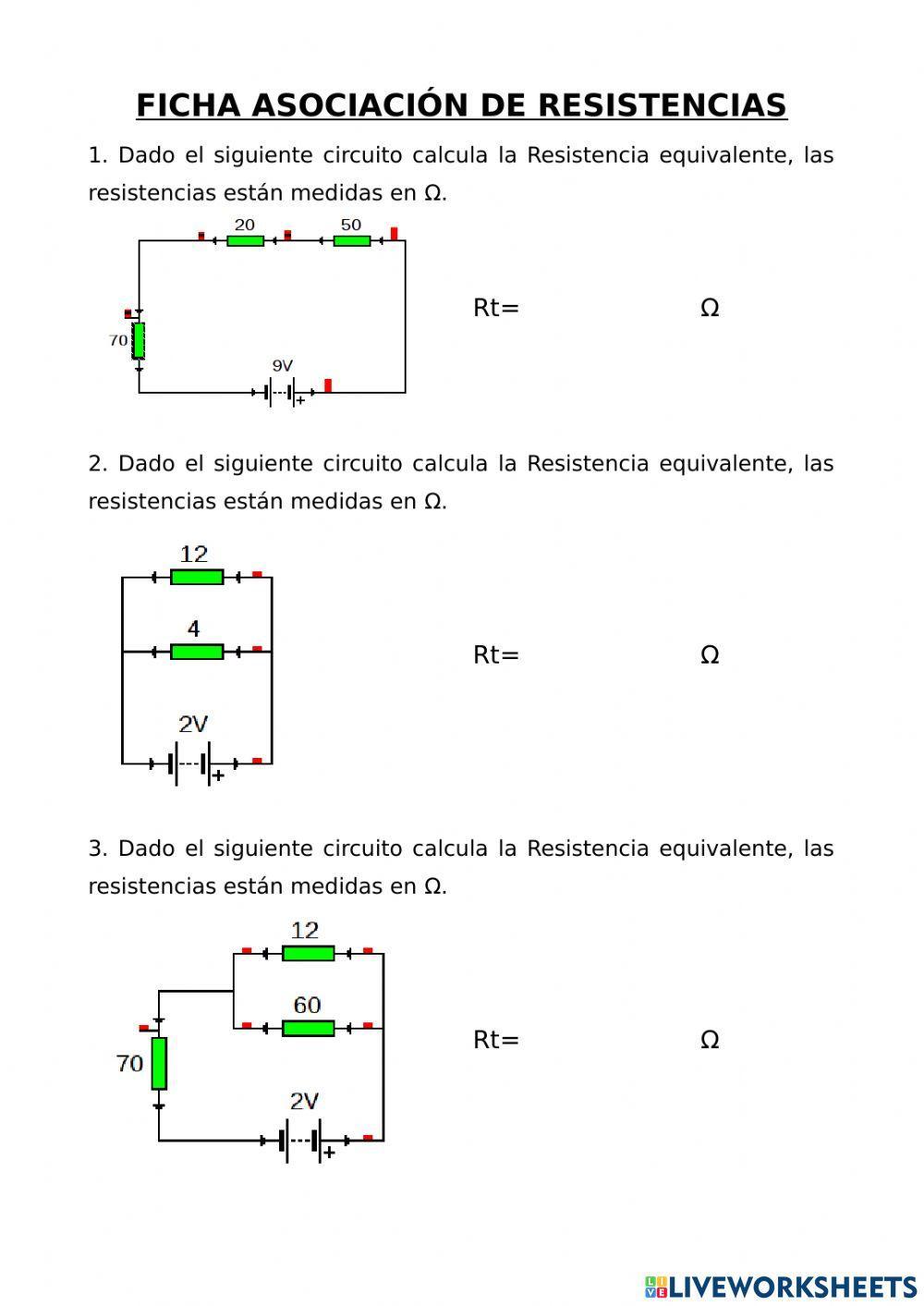 Asociacion Resistencias nivel 1