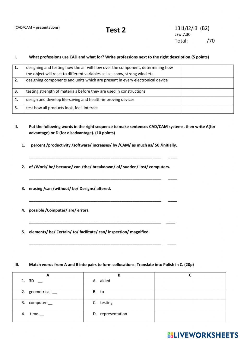 Test 2 presentations