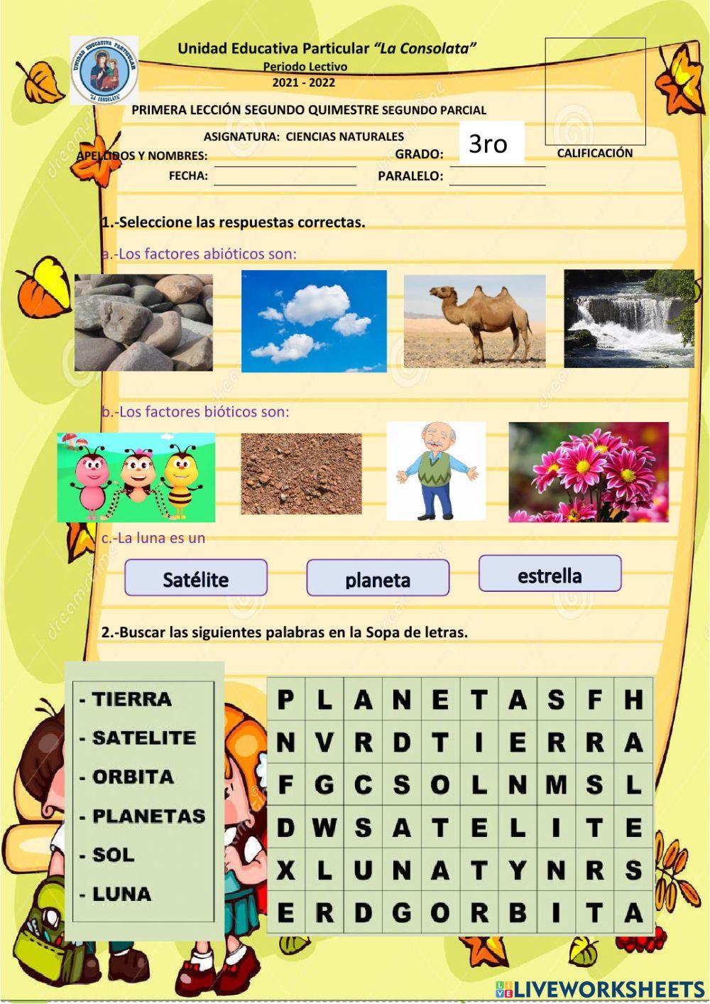 El, la luna y la tierra