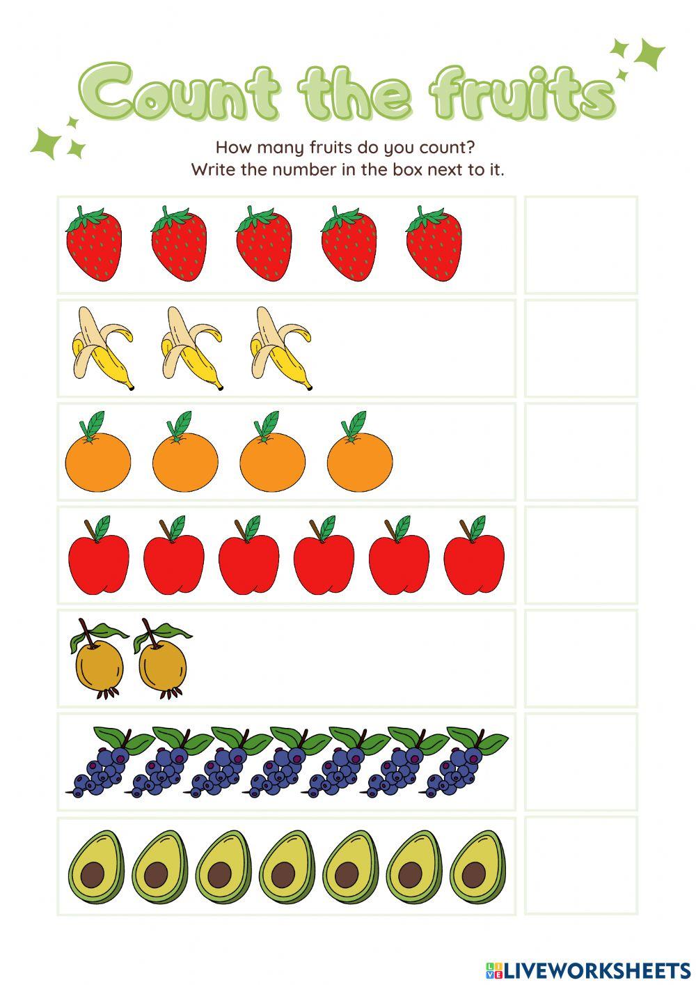 Count The Fruits 1806840 Cxndy2495 LiveWorksheets count-the-fruits-1806840-cxndy2495-liveworksheets