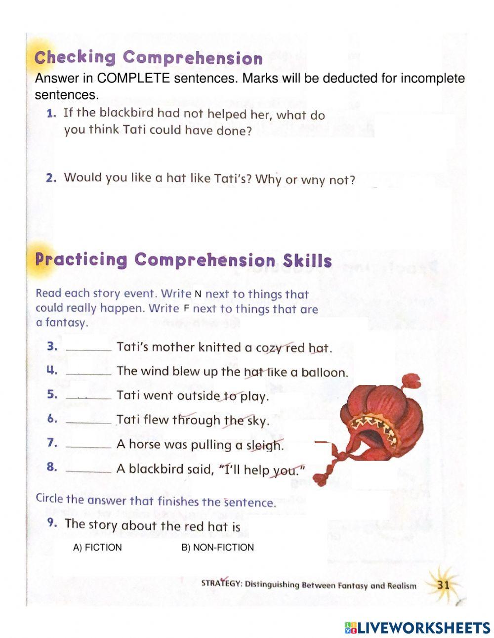 Reading Comprehension