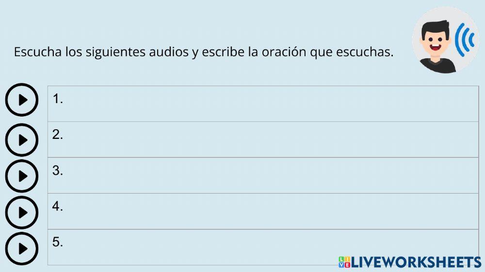 Repaso los verbos regulares -ar, -er, -ir y partes de la casa.