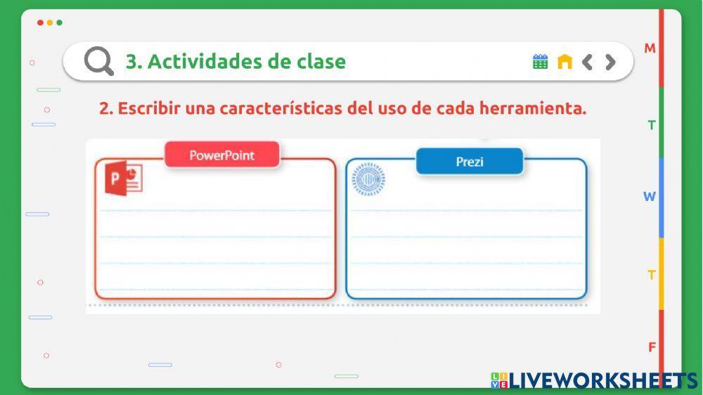 Actividad en clase Sexto