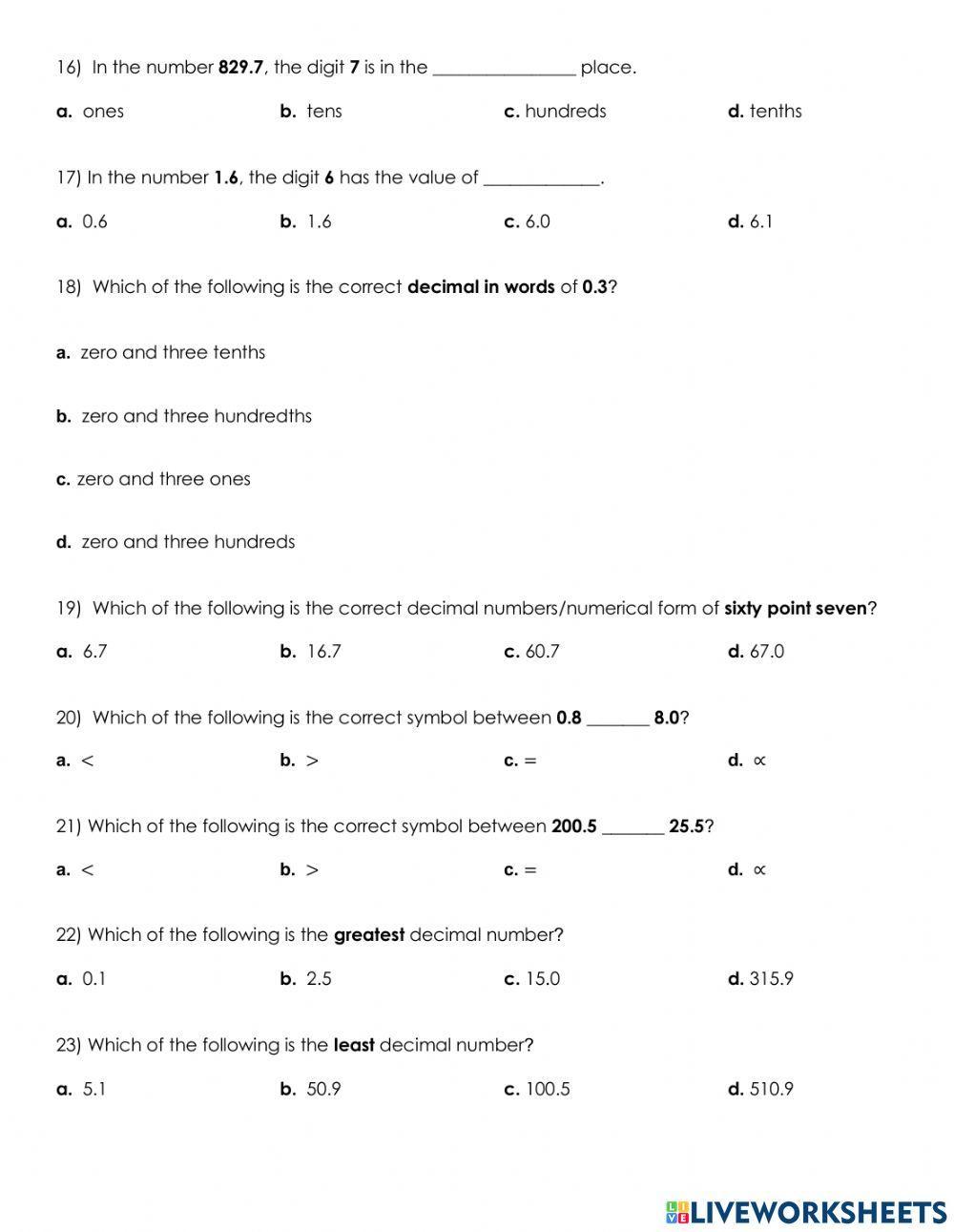P4-1 Math Midterm Test Semester 2