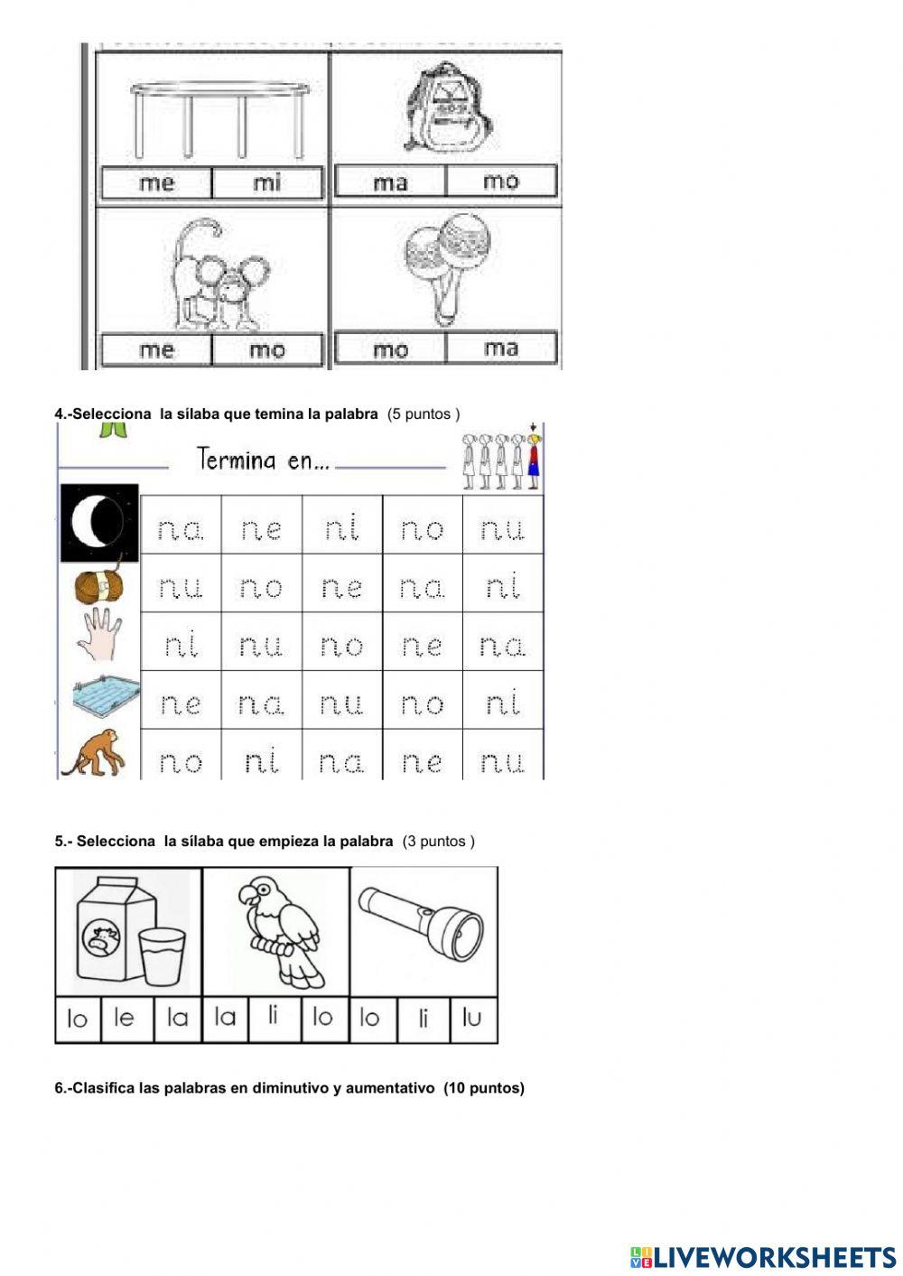 Evaluación quimestral