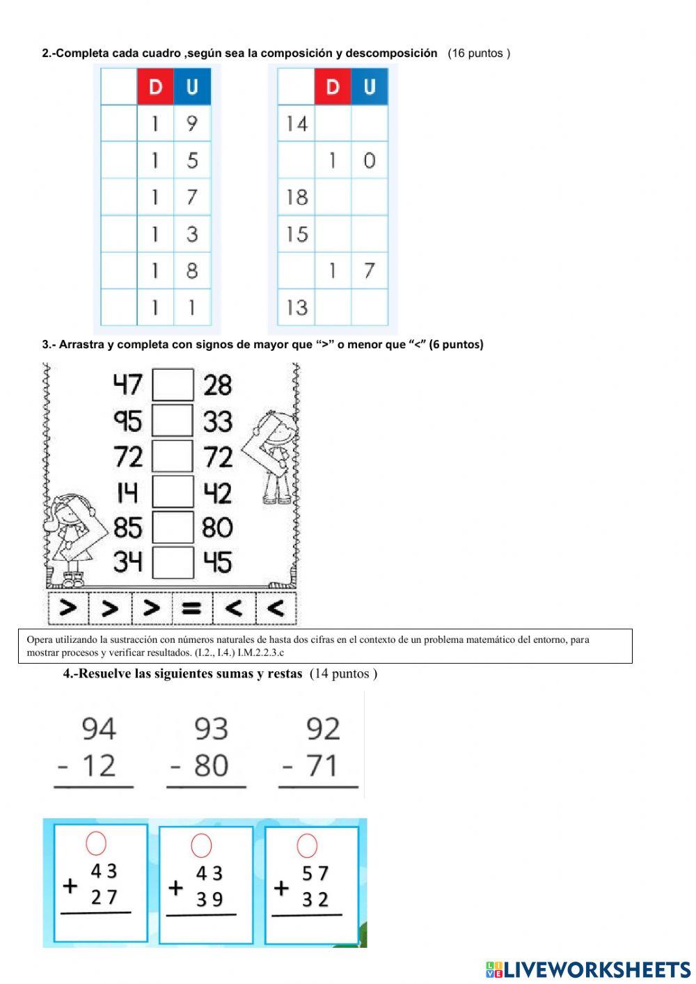 Evaluación quimestral