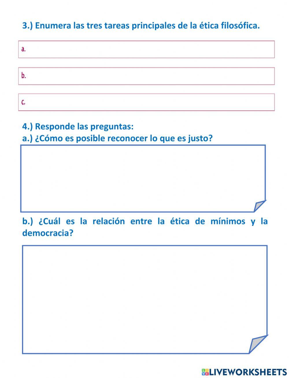 Ficha interactiva ética y política. Ficha interactiva ética y política.