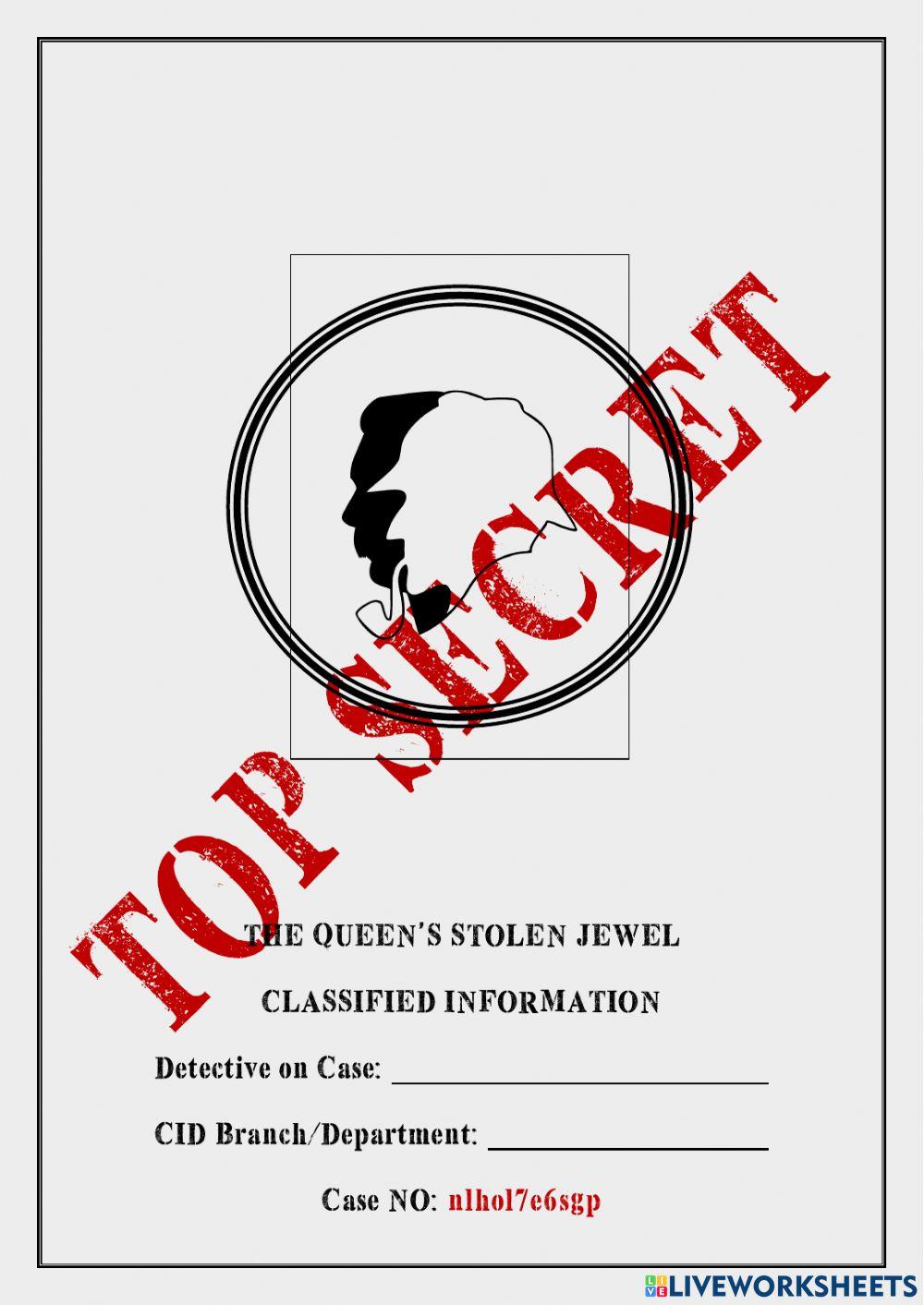 Sherlocks on the Clocks: The Queen's Stolen Jewel