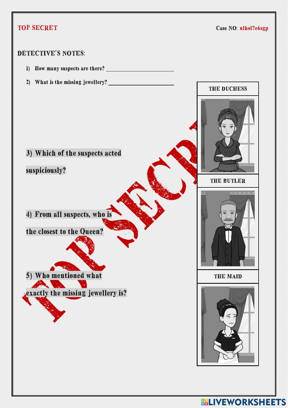 Sherlocks on the Clocks: The Queen's Stolen Jewel