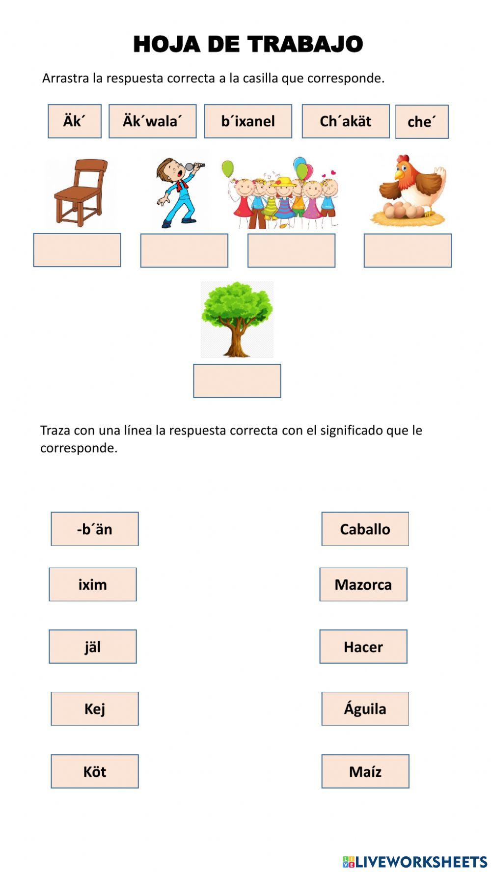 Vocabulario Kaqchikel