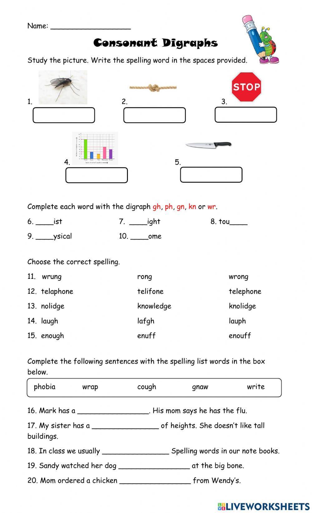 Consonant Digraphs