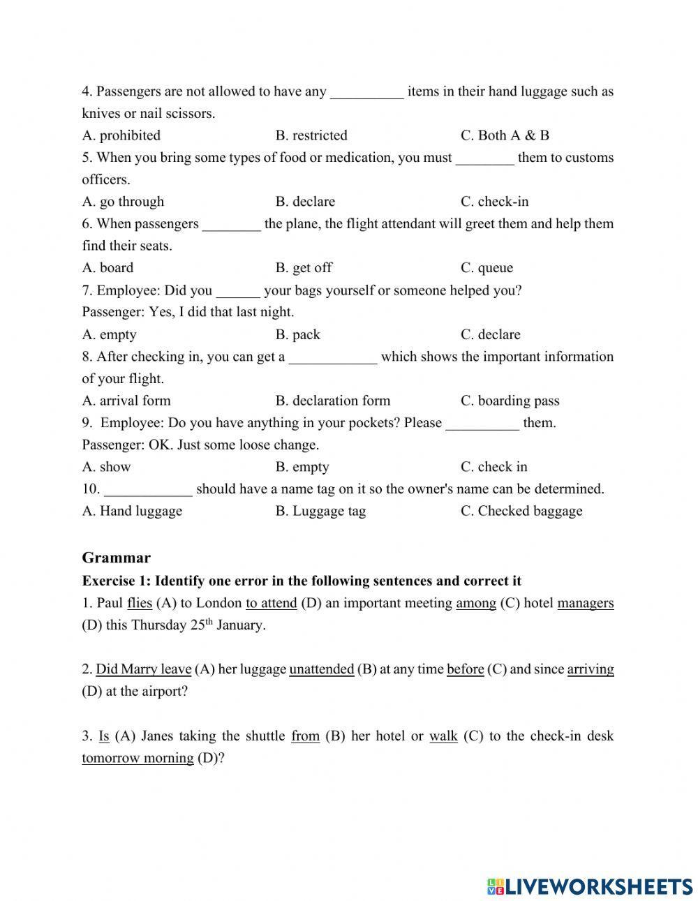 Revision Voc and Gram Unit 3 DLKSCB4